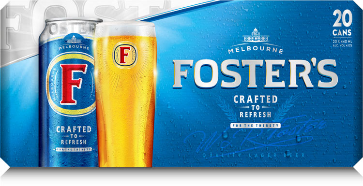 拉格啤酒福斯特Foster品牌新視覺識別包裝設(shè)計